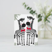 Two Cute Zebras ポストカード (スタンド正面)