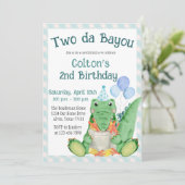 Two da Bayou - Crawfish Boil Birthday Party 招待状 (スタンド正面)