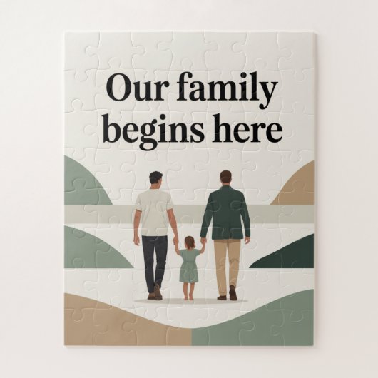 Two dads baby shower  ジグソーパズル (縦)