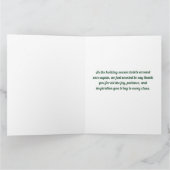 Two Dance Teachers Twirling Thankful Christmas カード (内部)