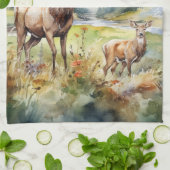 Two Deer キッチンタオル (折り畳み)