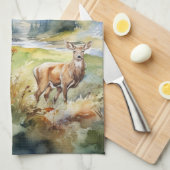 Two Deer キッチンタオル (四つ折り)