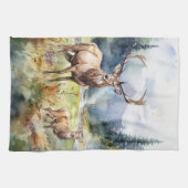 Two Deer キッチンタオル (横)