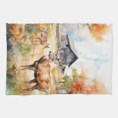 Two Deer キッチンタオル (横)