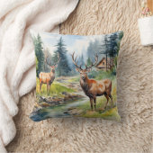 Two Deer クッション (ブランケット)