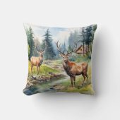 Two Deer クッション (正面)