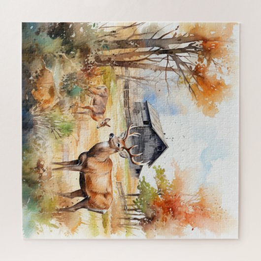 Two Deer ジグソーパズル (横)