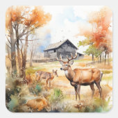 Two Deer スクエアシール (正面)