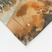 Two Deer フリースブランケット (角)