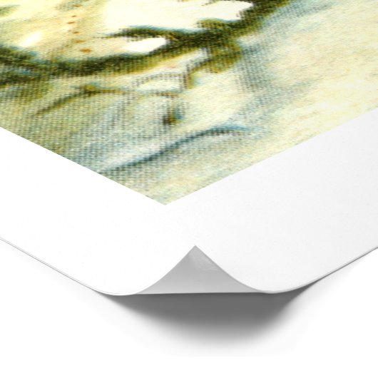 Two deer in the snow ポスター (角)