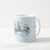 Two Deers and a Snowman iPad Air Cover コーヒーマグカップ (正面右)