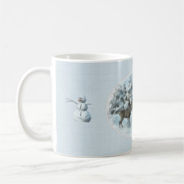 Two Deers and a Snowman iPad Air Cover コーヒーマグカップ