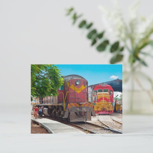 Two diesellocomotives ポストカード (スタンド正面)