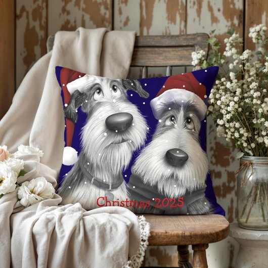 Two Dogs Christmas 2025 クッション