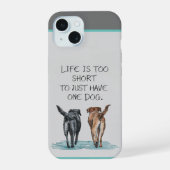 Two Dogs  iPhone 15ケース (裏面)