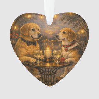 Two Dogs on a Date • アクリルハートオーナメント オーナメント