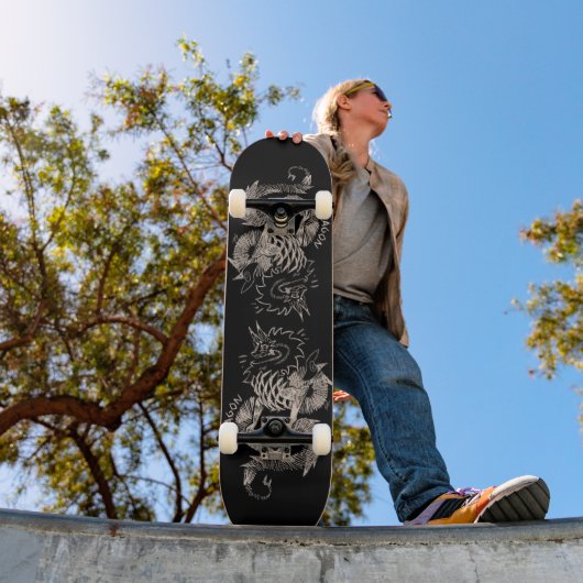 Two dragon sketch スケートボード (室外1)