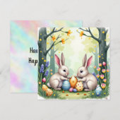 Two Easter Bunnies シーズンカード (正面/裏面)