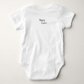 Two Easter Bunnies Personalized Baby Bodysuit ベビーボディスーツ (裏面)