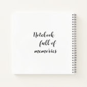 Two Easter Bunnies Personalized Spiral Notebook ノートブック (裏面)