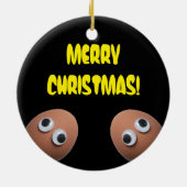 Two Eggs in Cast Iron Frying Pan Ornament セラミックオーナメント (裏面)