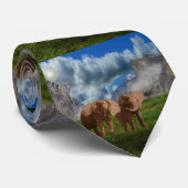 Two Elephant Oil Paint, Neck Tie ネクタイ (ロール)