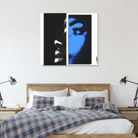 Two Equal Halves キャンバスプリント (インサイチュ (寝室))