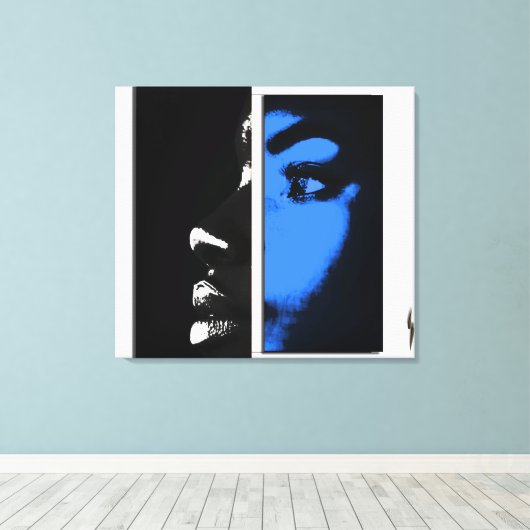 Two Equal Halves キャンバスプリント (インサイチュ (ウッドフロア))