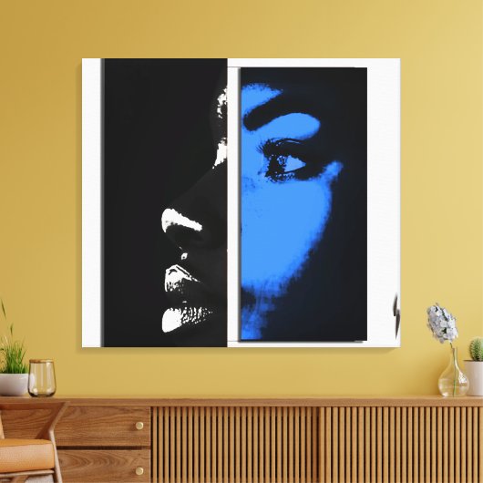 Two Equal Halves キャンバスプリント (インサイチュ (リビング))