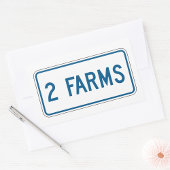 Two Farmsスタンプ 長方形シール
