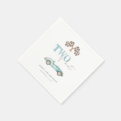 TWO FASTレトロレースカー スタンダードカクテルナプキン (角)