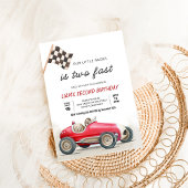 TWO FASTヴィンテージレースカー2nd誕生日 招待状