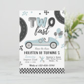 TWO FAST招待状 |レーシング誕生日招待状 招待状 (スタンド正面)