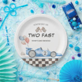 Two Fast バースデーレーシングカー 2周目 ペーパープレート (パーティー)