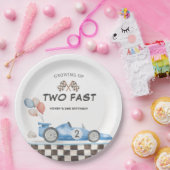 Two Fast バースデーレーシングカー 2周目 ペーパープレート (パーティー)
