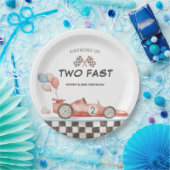 Two Fast バースデーレースカー 2周目 ペーパープレート (パーティー)