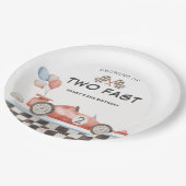 Two Fast バースデーレースカー 2周目 ペーパープレート (アングル)
