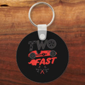 Two Fast、祝賀レース自動車、Celebrati キーホルダー (正面)