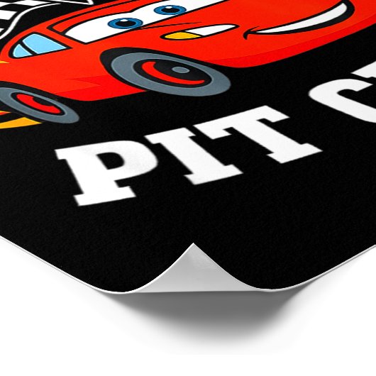 Two Fast 2 2nd Birthday T Crew 2yr Year Old  ポスター (角)