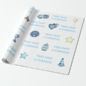 Two Fast 2 Curious Race Car Wrapping Paper ラッピングペーパー (アンロールド)