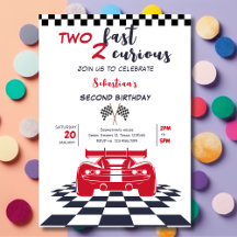 Two fast 2 curious second kids birthday