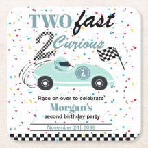 Two Fast 2Curious 青いスポーツカー 2歳の誕生日 