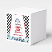 Two Fast 2nd birthday Boy Racing Car フェイバーボックス (正面サイド)