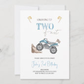 TWO Fast 4Wheelerクワッドバイク誕生日招待状 招待状 (正面)