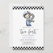 Two Fast Birthday Boy 招待状 (正面)