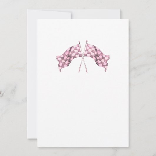 Two Fast Birthday Invitation 招待状 (裏面)