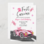 Two Fast Birthday Invitation 招待状 (正面/裏面)