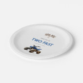 TWO FAST BLUE 4ホイーラー ペーパープレート (アングル)