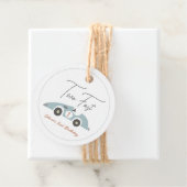 Two Fast Blue Race Car Boy 2nd Birthday フェイバータグ (インサイチュ)