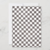 Two Fast Blue Race Car Custom Photo 2nd Birthday 招待状 (裏面)